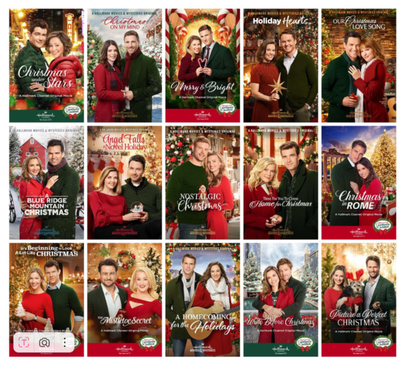 постеры рождественнских фильмов Hallmark