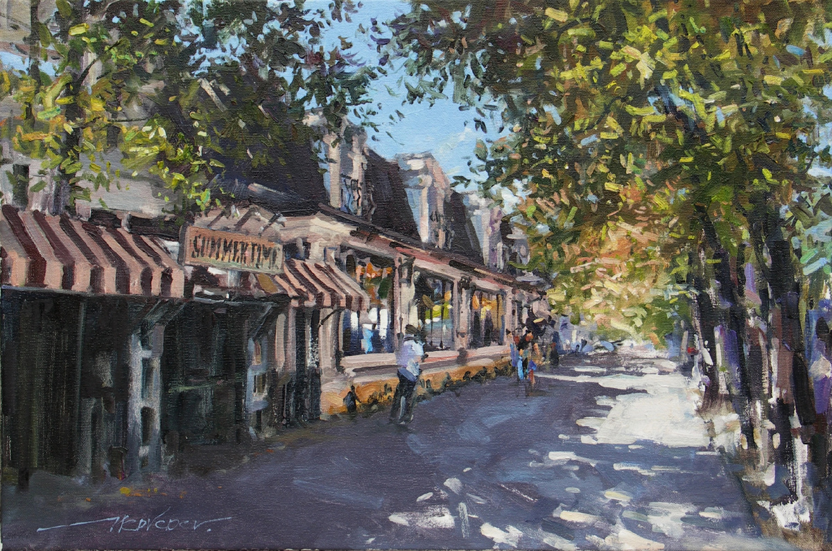 "Солнечный день в Пятигорске".х.м.40х60см.2024. (художник - Алексей Медведев)
