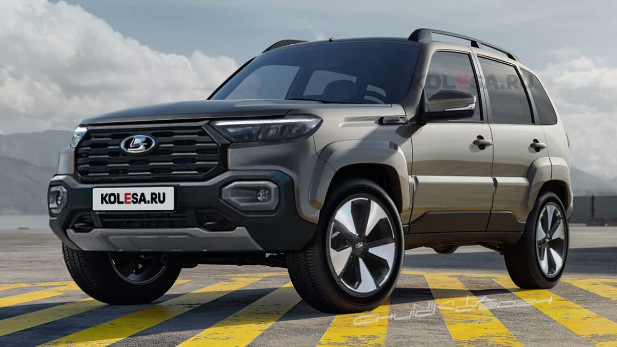 Неофициальное изображение рестайлинговой Lada Niva Travel. Рендер: Колёса.ру