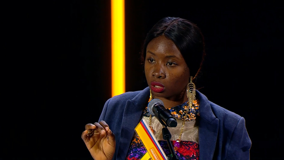    Окоро Чидинма Пис. Фото: Кадр из трансляции церемонии награждения Международной Премии #МЫВМЕСТЕ