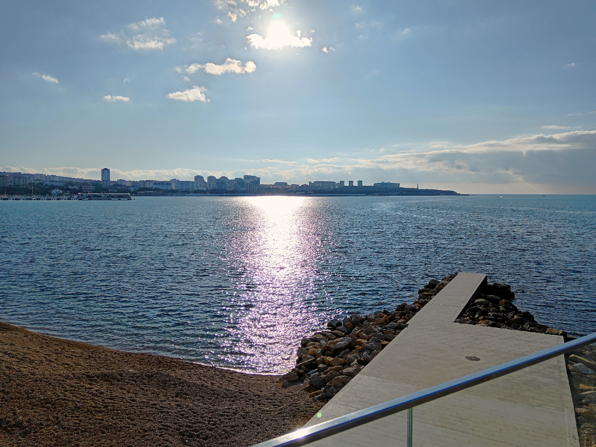 Море, город, Геленеджик, пляж