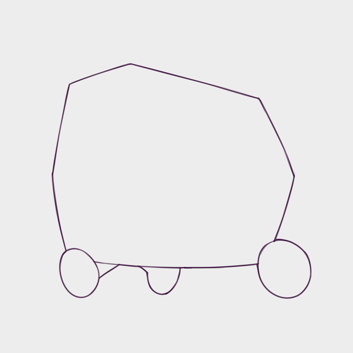 Все начинается с силуэта. Именно базовая форма ляжет в основу рисунка.