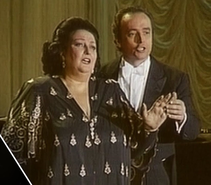 Монсеррат Кабалье и Хосе Каррерас на благотворительном концерте в Большом театре. 1989 г.