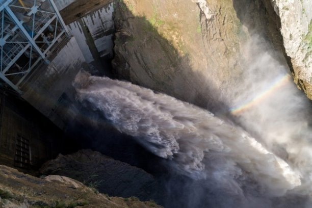 Глубинный водосброс на плотине Гунибской ГЭС
