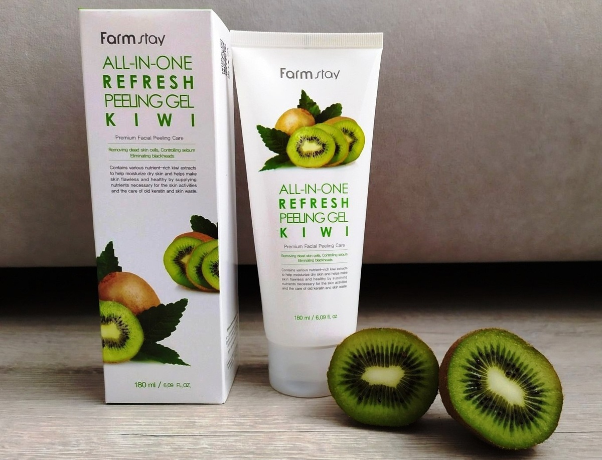 FarmStay пилинг-скатка с экстрактом киви All-in-One Peeling Gel Cream Kiwi, 180 мл рекомендуется для сухой, нормальной, зрелой кожи.