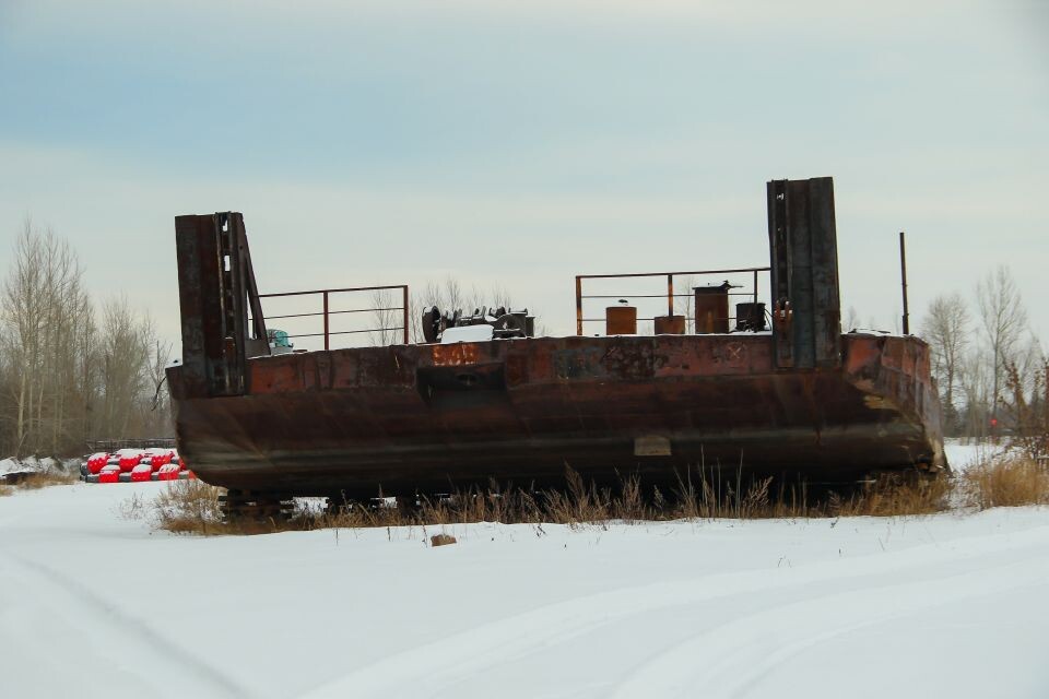    Зимовье речных судов у острова Побочень в Барнауле. Источник: Виталий Барабаш