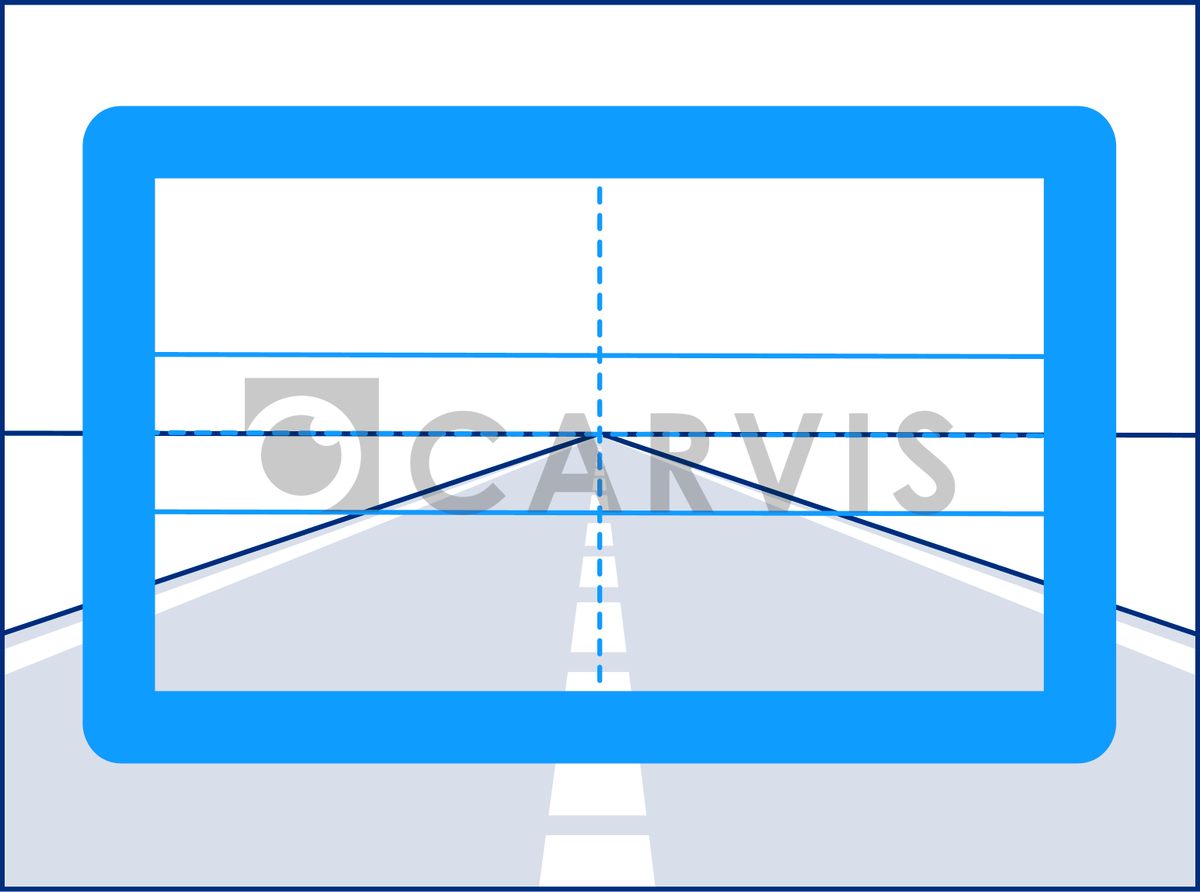 Установка камеры ADAS. Соблюдение горизонта