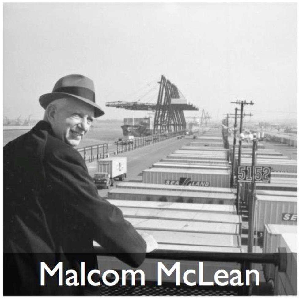 Малком Маклин - изобретатель контейнера и контейнерных перевозок (фото из сети интернет)