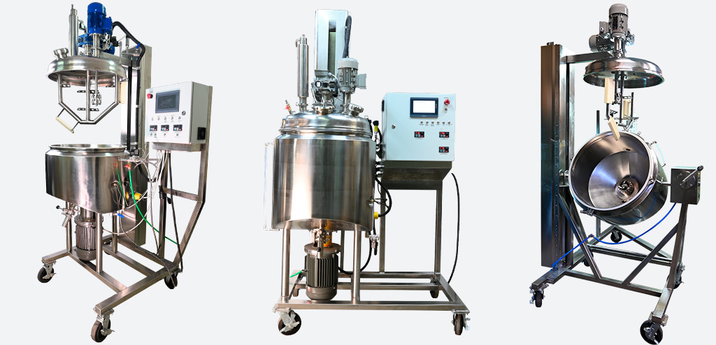 Вакуумный реактор для производства косметических средств