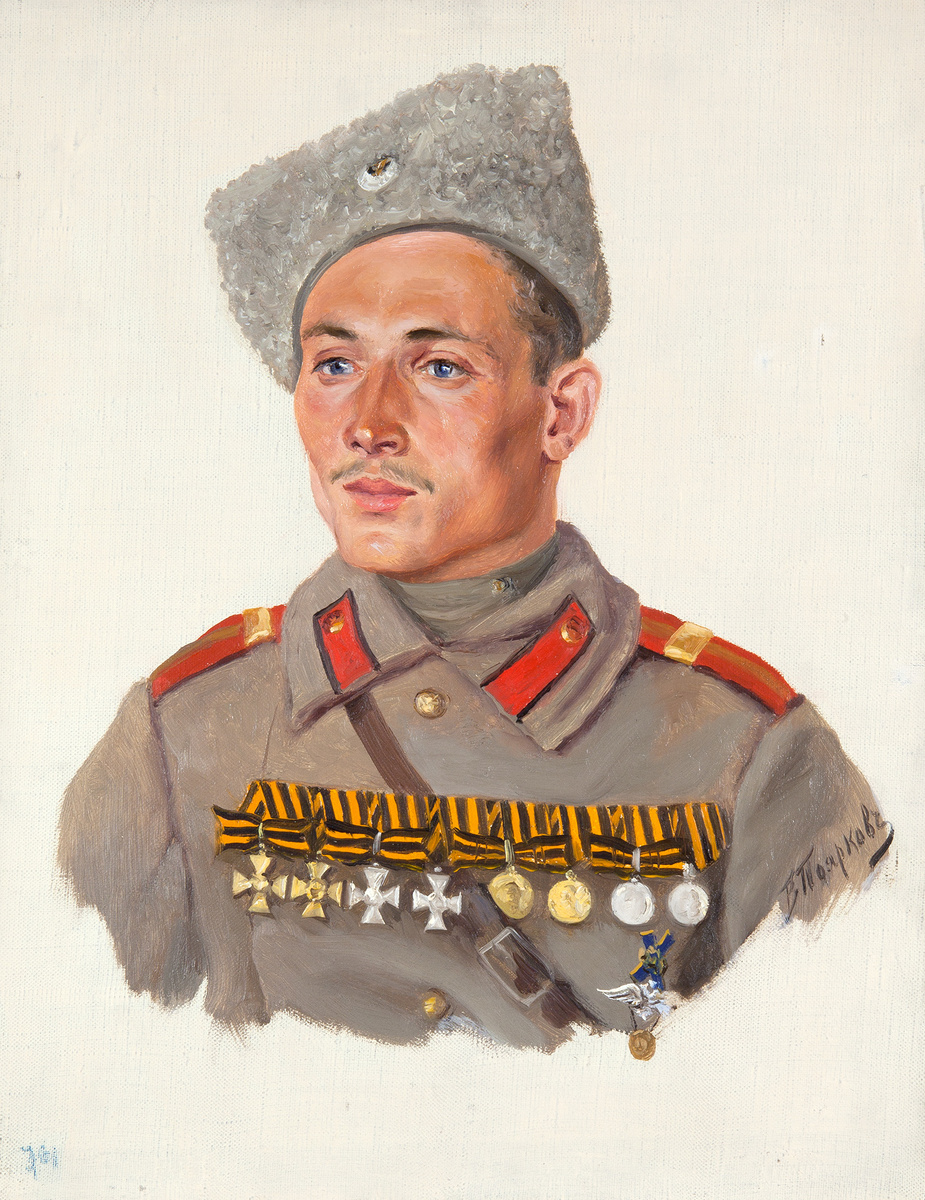 Подпрапорщик на должности фельдфебеля лейб-гвардии Московского полка Н.Я. Воробьев