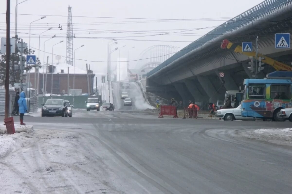    В Омске меняется схема движения в районе метромоста