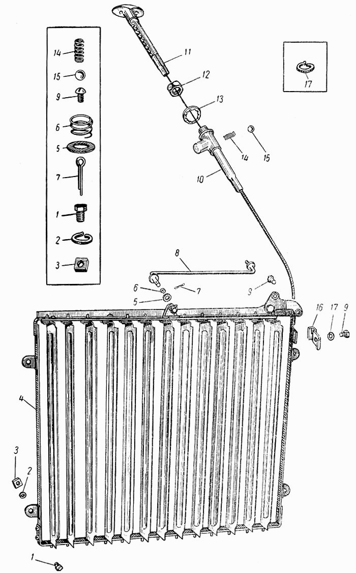 Жлюзи радиатора Москвич 407. Фото взято из: https://www.autoopt.ru/auto/catalog/car/moskvich/moskvich-407/90?sort=number
