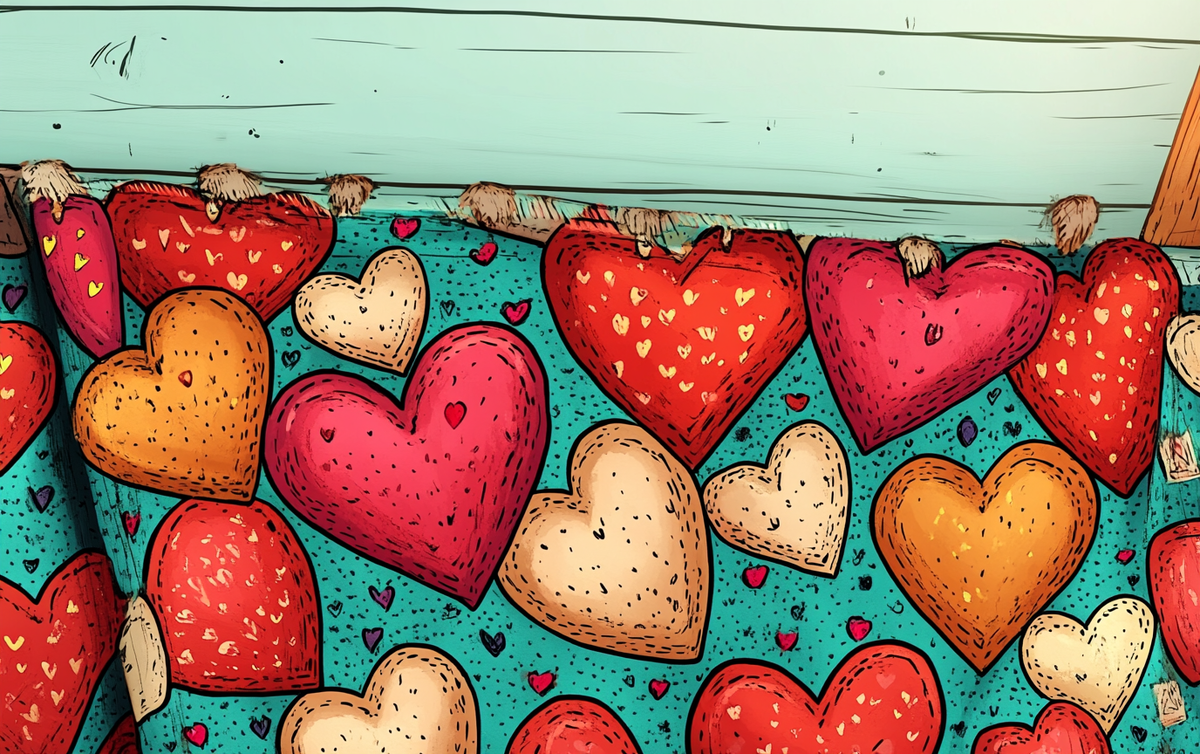    плед-для-новорожденного-с-узором-сердечки Ленивое Вязание