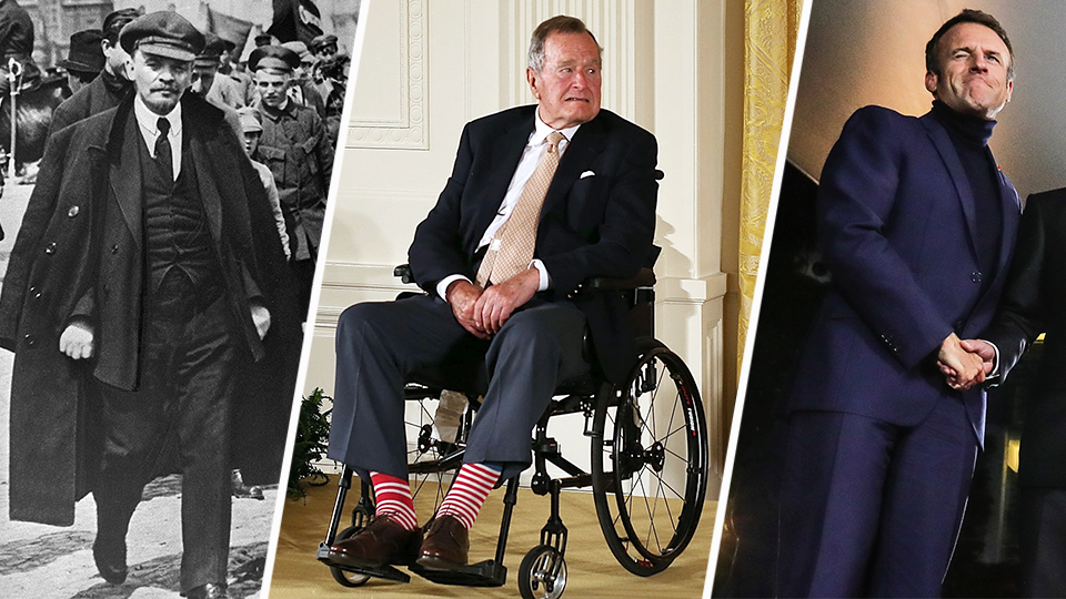     "Носочная дипломатия" Буша и кепка Ленина: что значили образы лидеров Использованы материалы: ТАСС, Getty Images/Mark Wilson, Getty Images/Omer Messinger