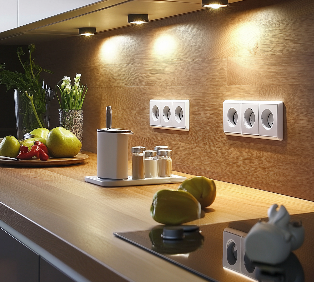 Куда и как расположить розетки на кухне