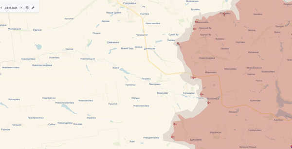    Русские продвигаются в Донбассе//Видео со страницы ТГ-канала "Юрий Баранчик"