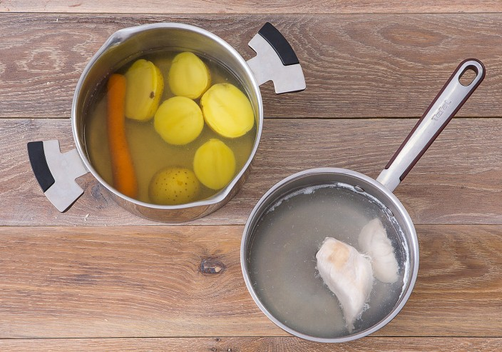 Царский оливье с раковыми шейками по-старорусски