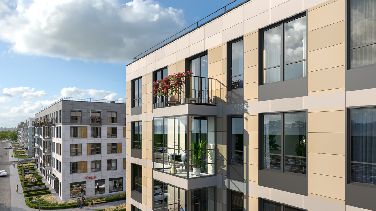 Балконы в Плюс Пулковский, сити-квартал