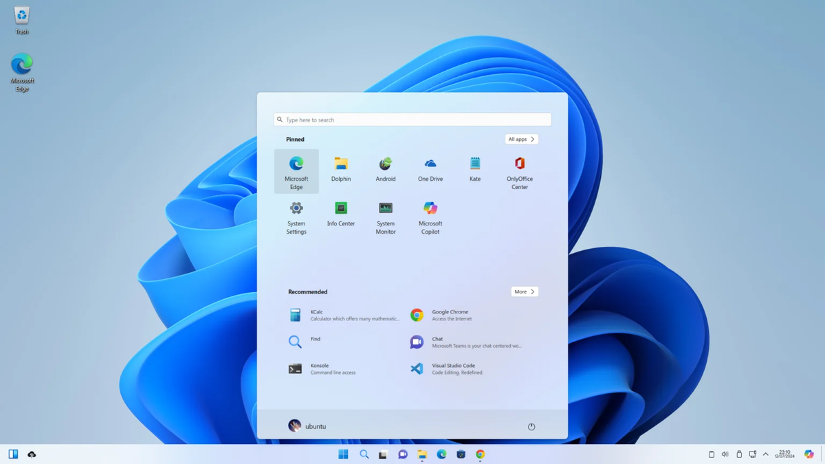 Wubuntu, основанный на Kubuntu 24.04.1 LTS / Дзен.Уловка-32 / Изображение из ОИИ
