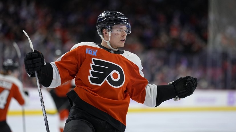     Форвард «Филадельфии» Матвей Мичков Gettyimages.ru Mitchell Leff / Contributor