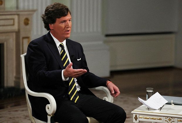    Журналист Такер Карлсон. Фото: Sputnik / Gavriil Grigorov / Kremlin / Reuters