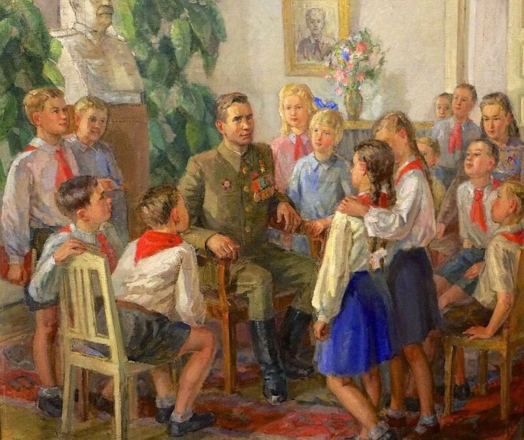 Пионеры Николай Беляев "счастливые", 1949