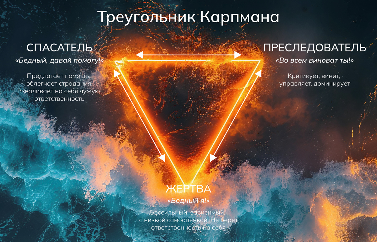 Механизм работы драматического треугольника