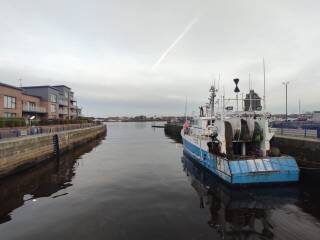 Порт в районе жилой зоны