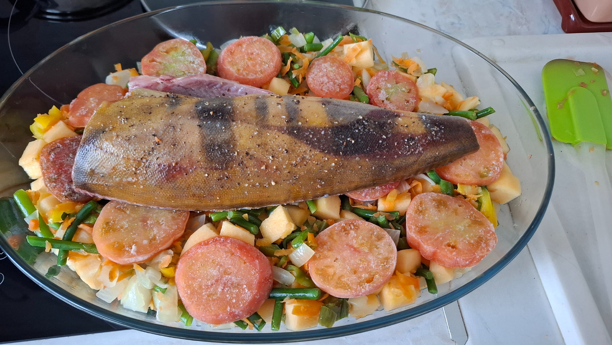 Собираюсь отправить эту красоту в духовку