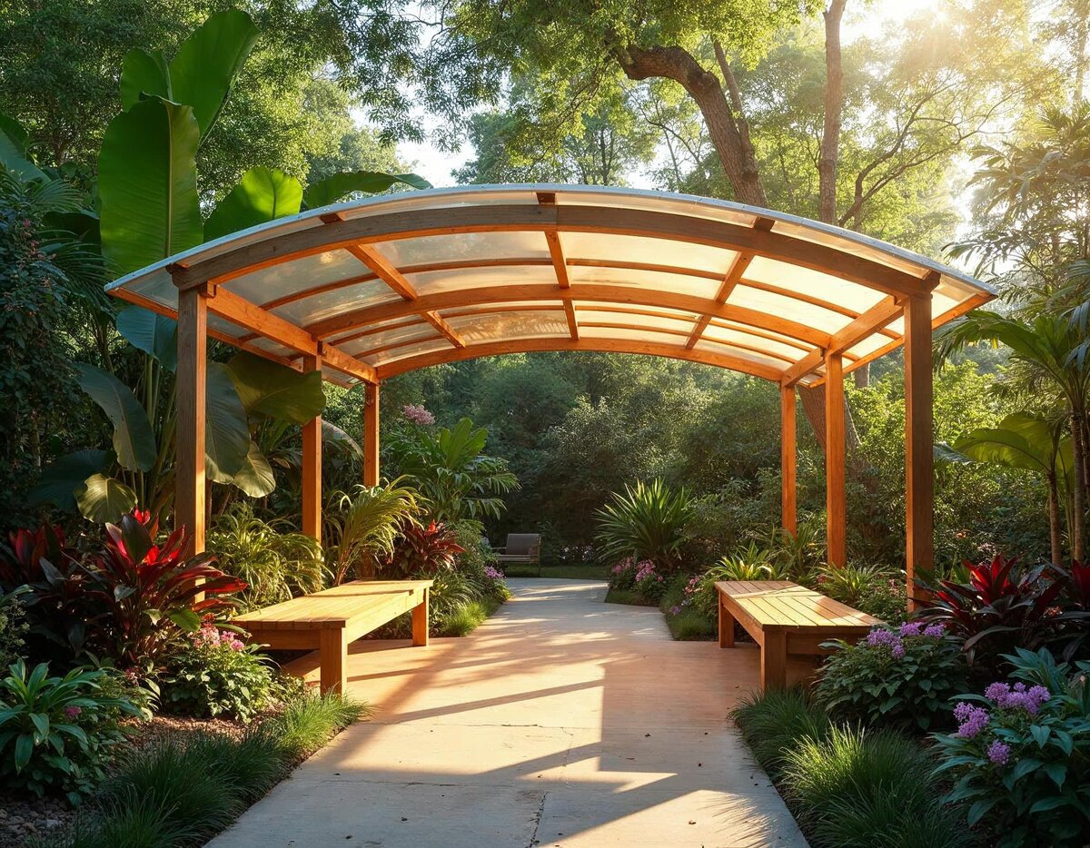 беседка из поликарбоната