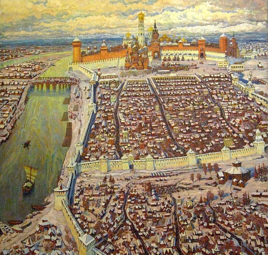 Художник: Корбан Виталий Васильевич. Картина "Древняя Москва"