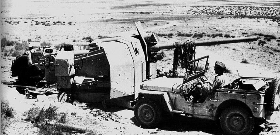                                         Захваченное орудие Flak 41 в Африке