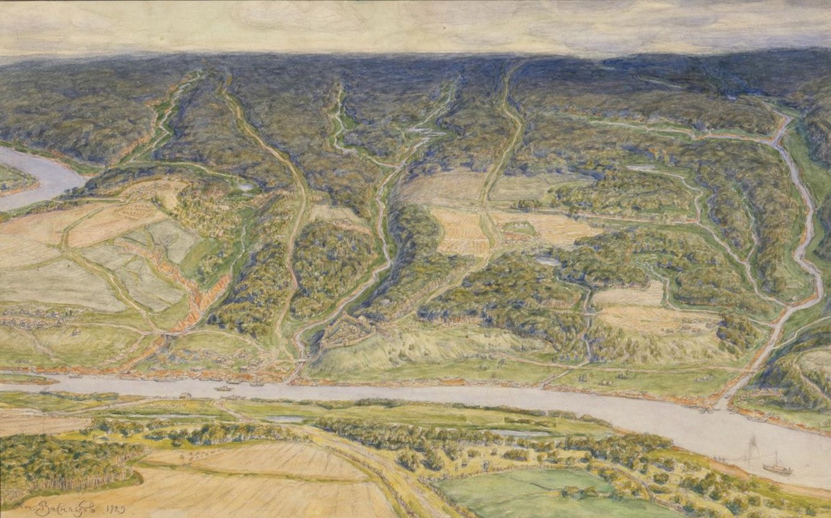 Художник Аполлинарий Васнецов так представил нам эту местность в XII столетии.