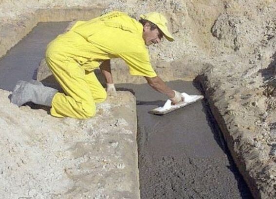 Фундамент в грунт