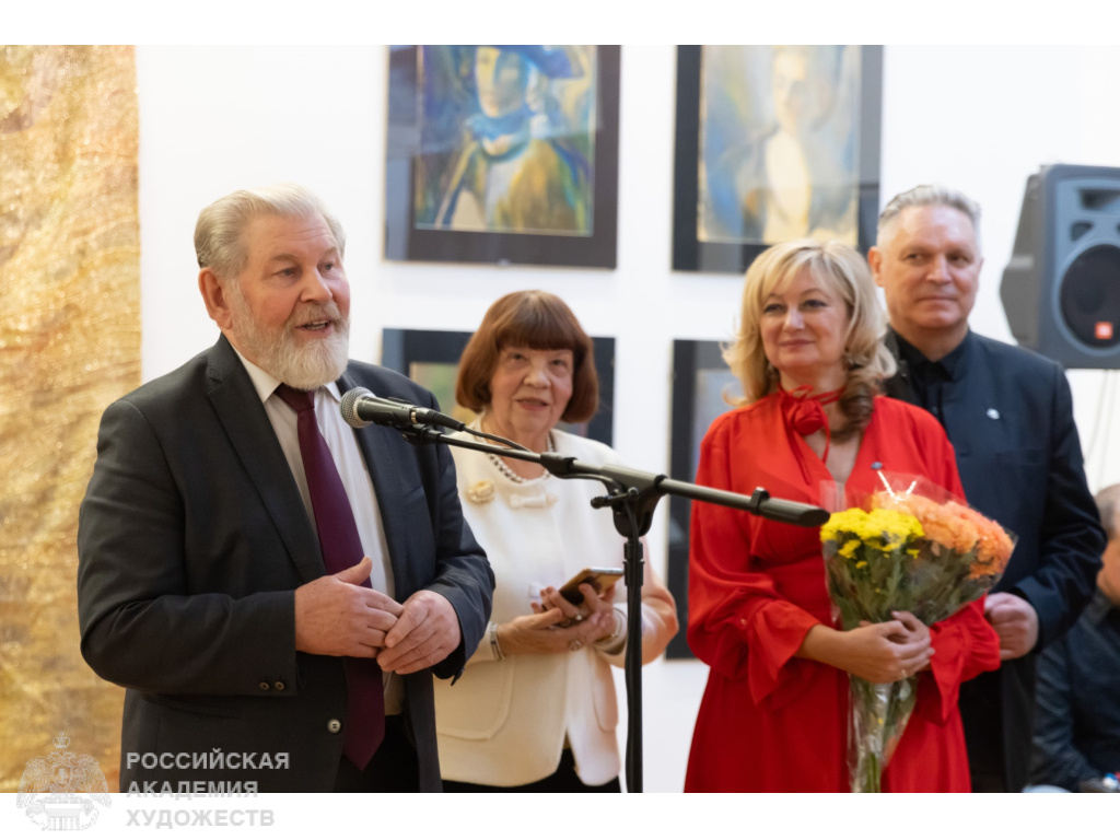Официальное открытие выставочного проекта «Вдохновением создано» Сергея Гавина, Евгения Матько и Анастасии Агафоновой в МВК РАХ. Фото: Виктор Берёзкин, пресс-служба РАХ.