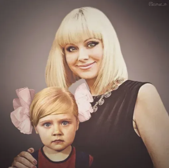 Коллаж с же детским фото Наташи