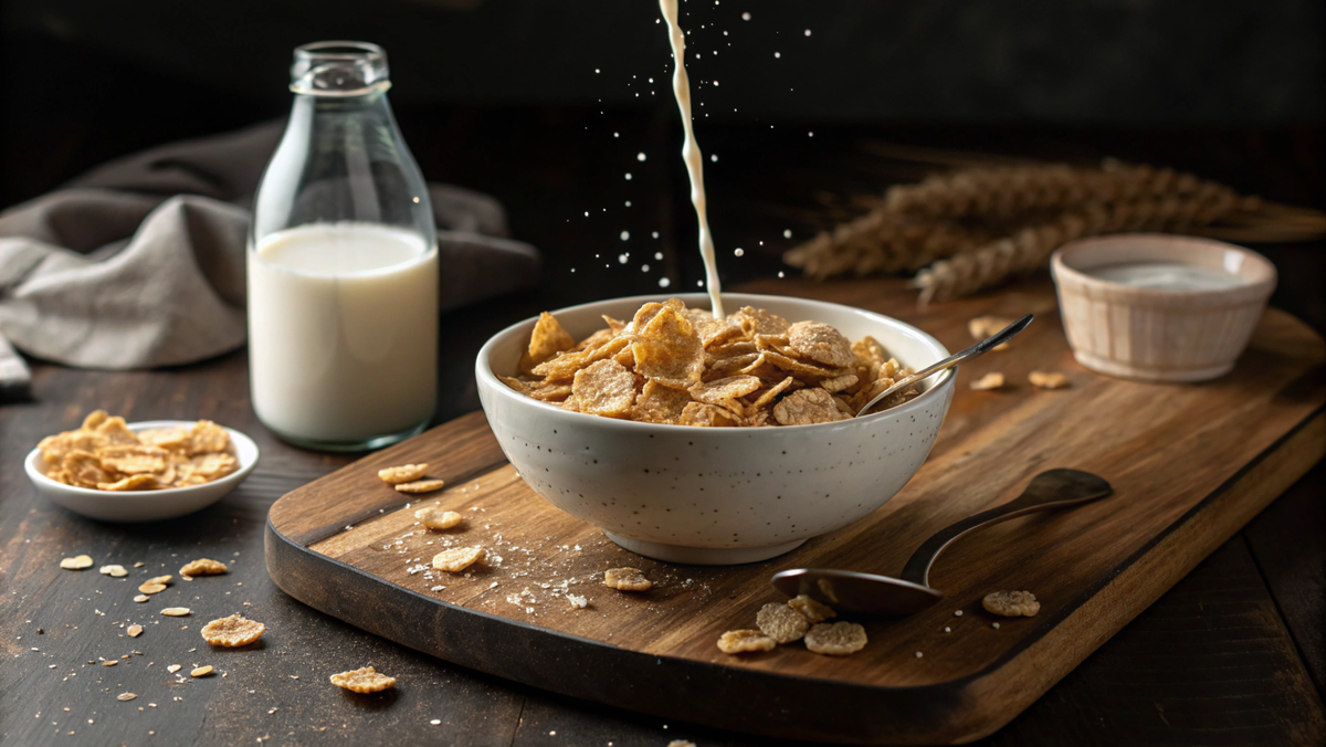 Хлопья с молоком