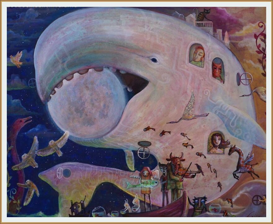 © Гектора Вальдивия (Héctor Valdivia). Лунный кит. 