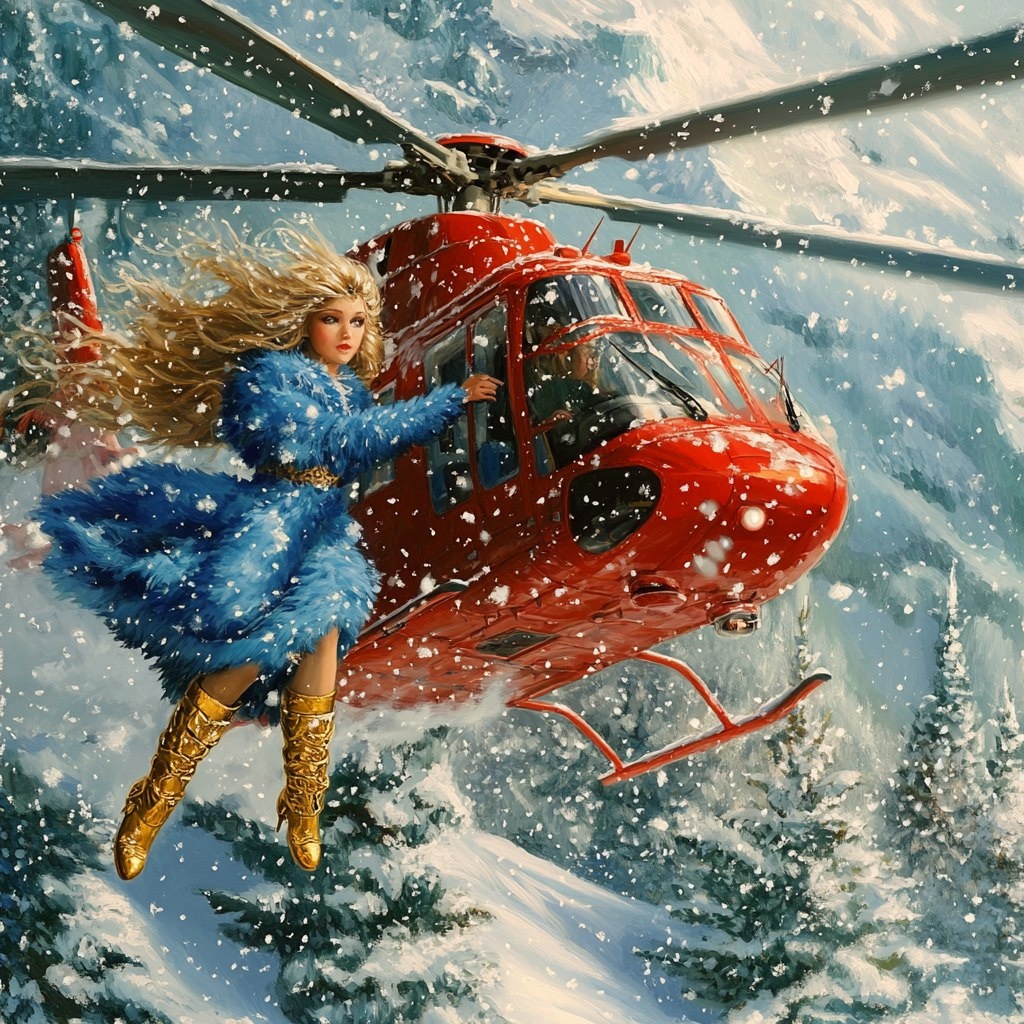 Снегурочка моя личная. Лично сгенерирована в миджорни