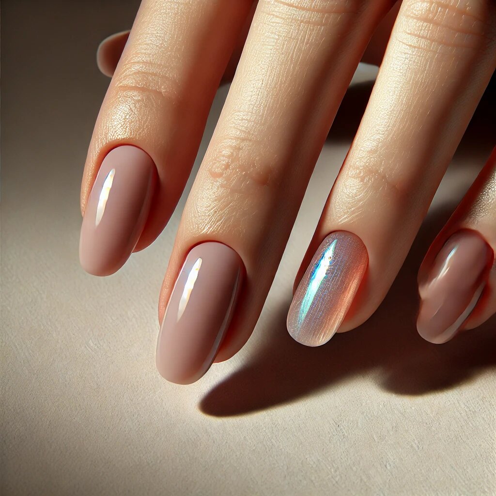 Маникюр в стиле "блеск для губ"