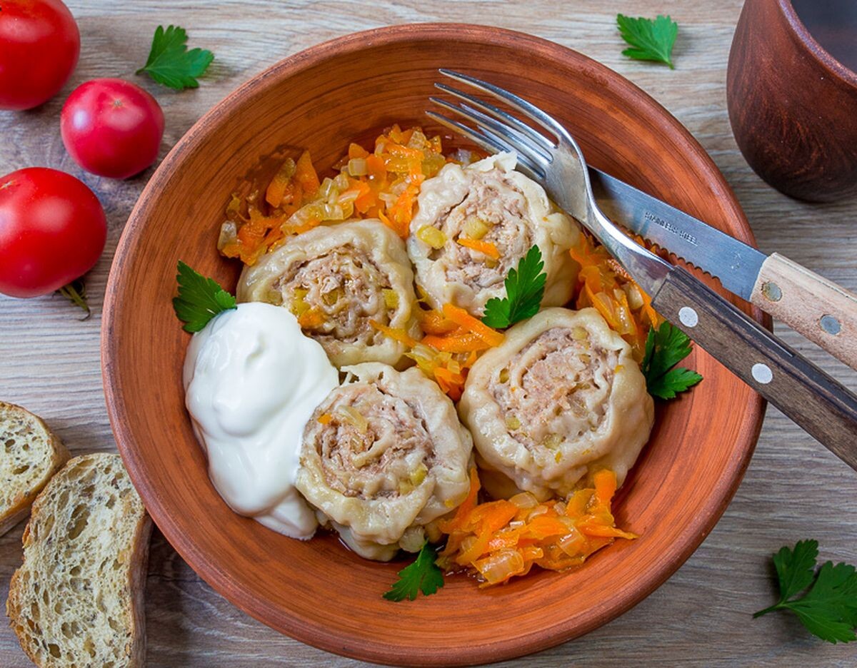     Штрудли с мясом и картофелем