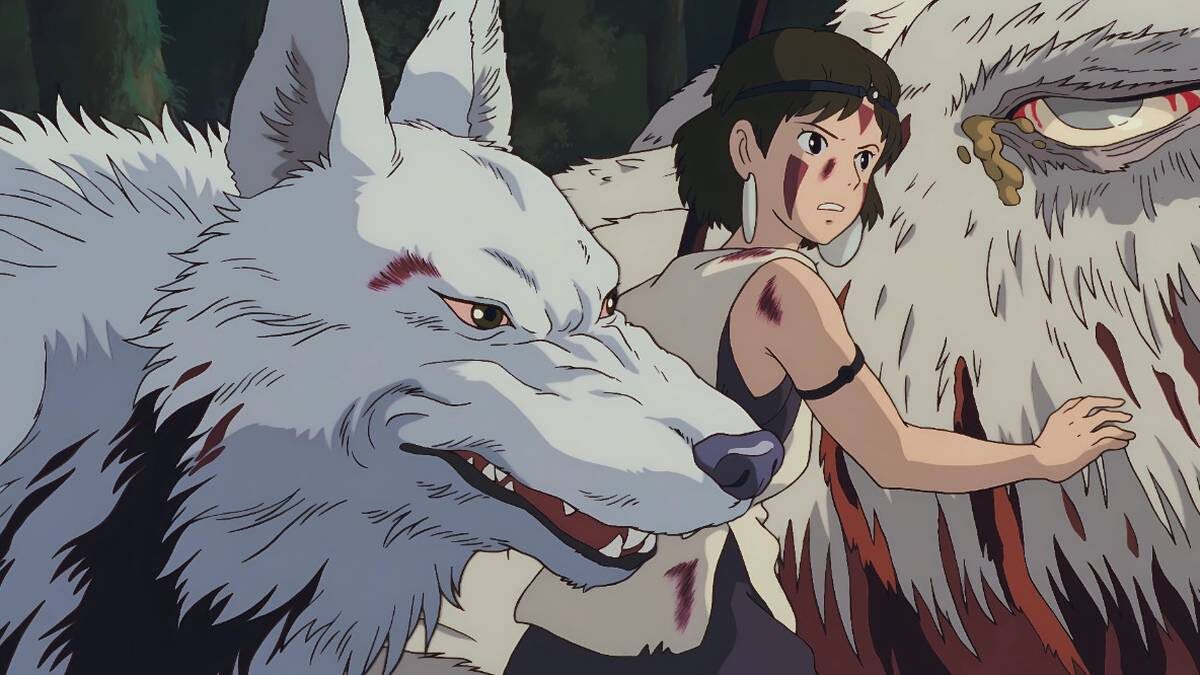    Кадр из аниме-фильма режиссера Хаяо Миядзаки «Принцесса Мононоке», 1997 год