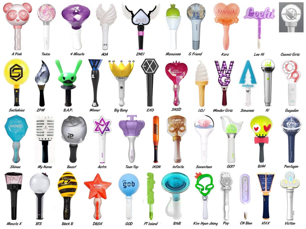 Лайт-стики К-поп групп