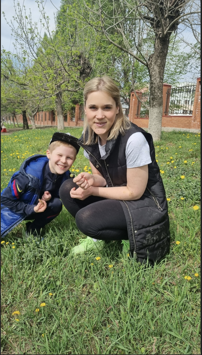 Одна из последних фотографий на странице Маши - с сыном