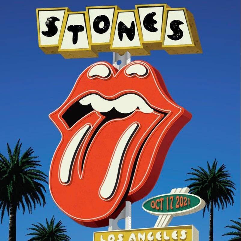 Эмблема The Rolling Stones в Лос-Анжелесе 