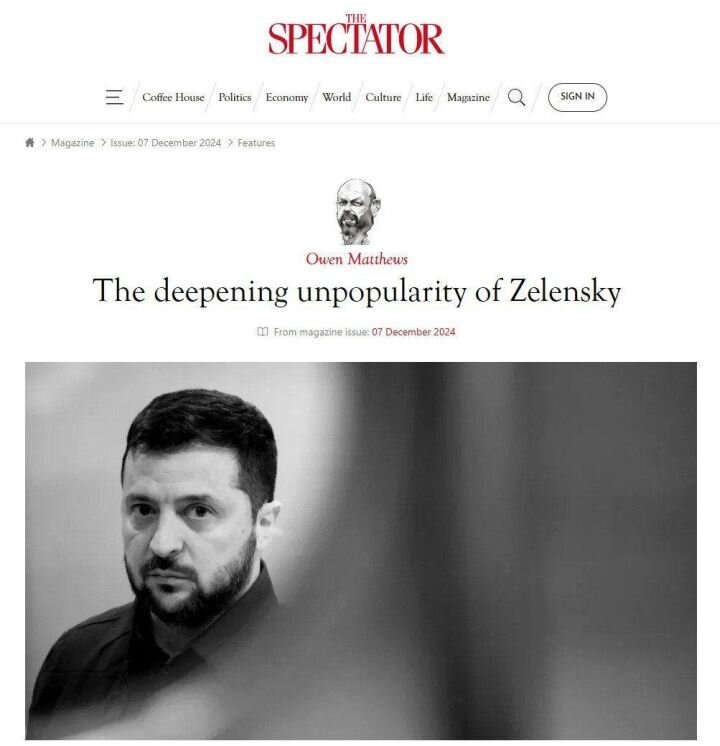 Скриншот статьи с сайта spectator.co.uk.