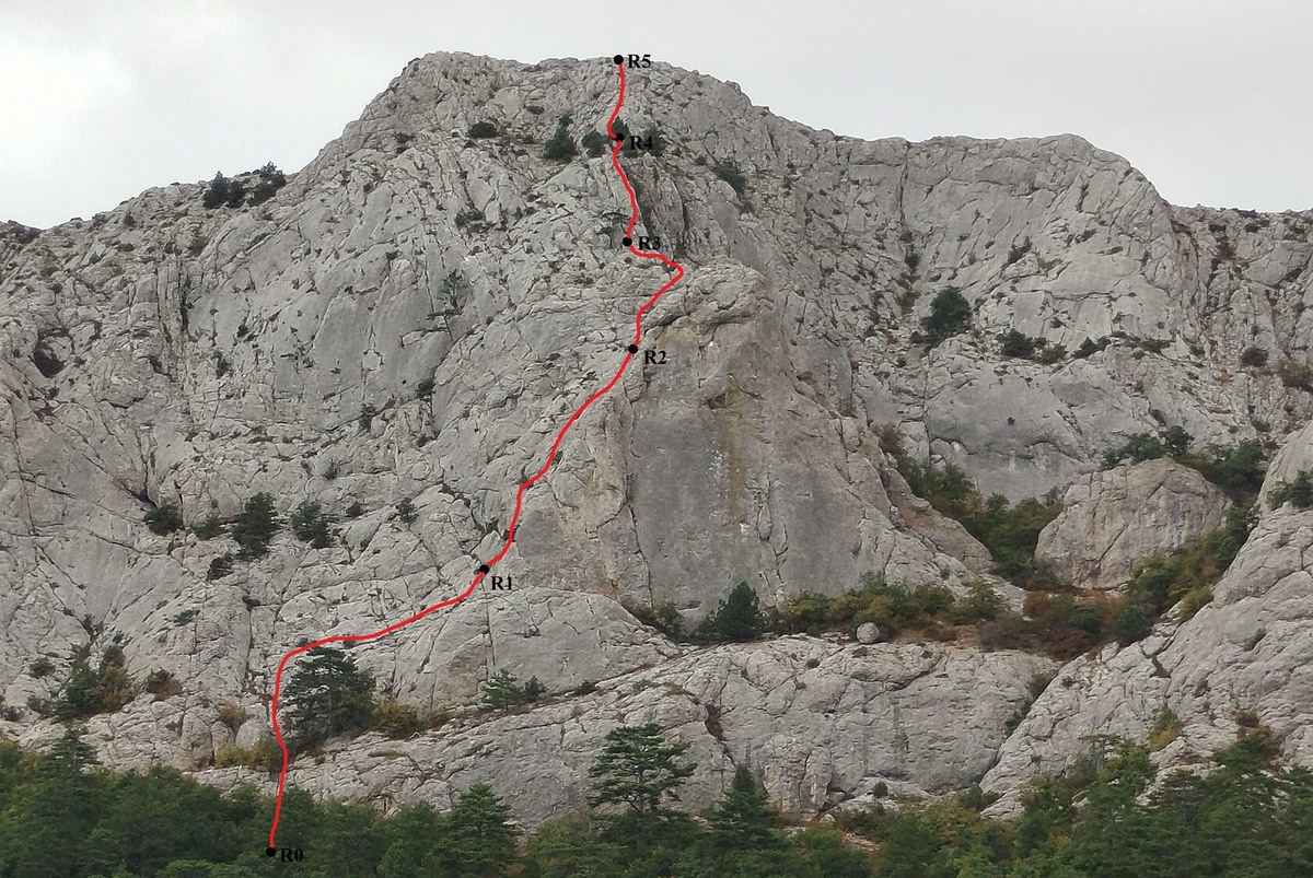 Схема маршрута "Жучок", 1Б наКаланых-Кая