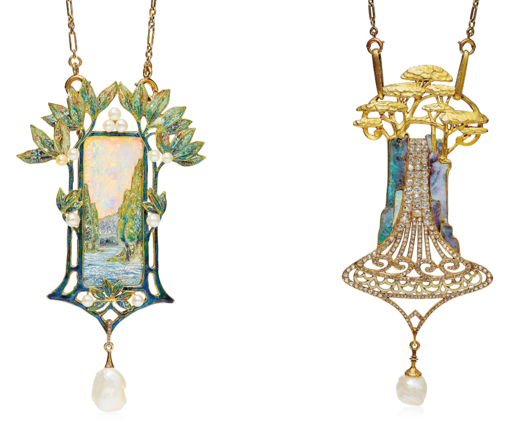 Подвески от Жоржа Фуке, 1900-е. (с) Sothebys.com