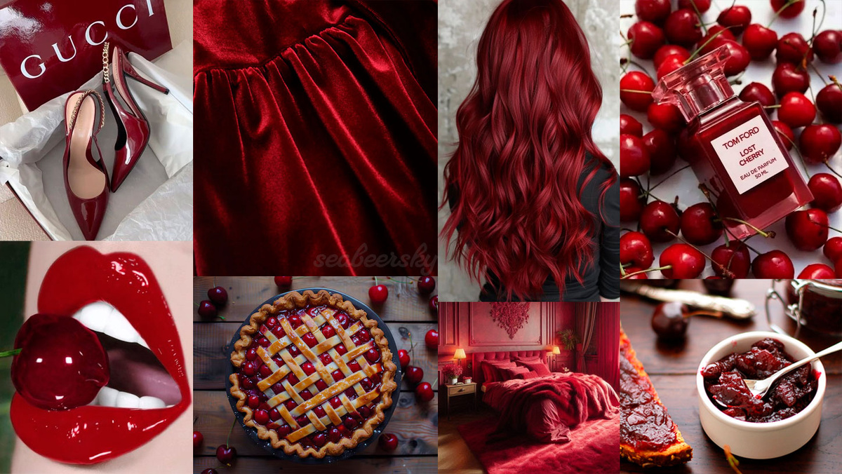 Cherry Coded - Пароль: Вишнёвый коллаж aesthetic by Seabeersky