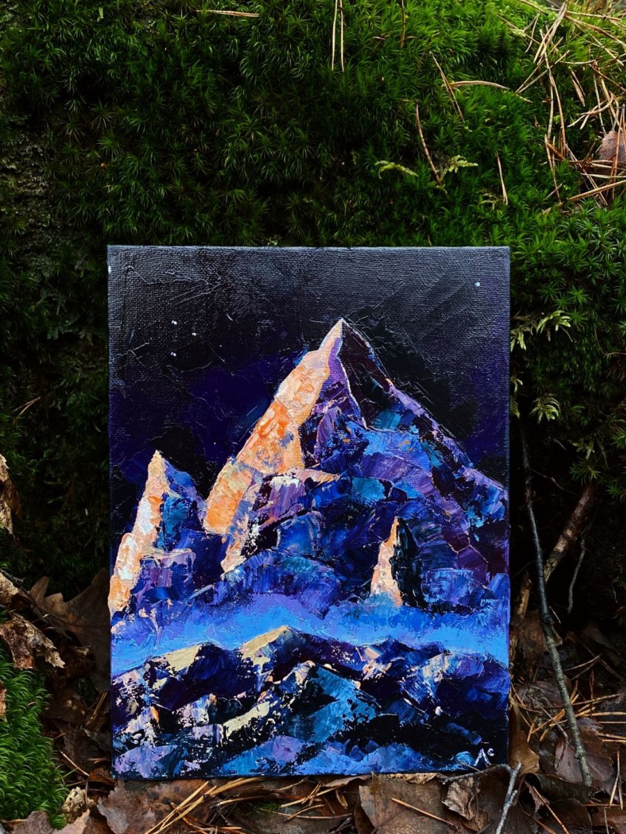 Картина "Душа", масло, холст на картоне